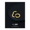Cobre Chapado en Oro Plata 925 Europeo y Americano Nicho Retro Moderno Exquisito Pequeño Brazalete para Oreja Rosca Simple Versátil Pendientes de Aro