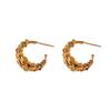 Moda Francesa Estilo Chanel Aretes Distintivos Plateados Multicapa Lujo Ligero Combinable Multicapa con Cuentas Aretes con Pasador de Plata 925