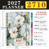 Suministro Exclusivo Transfronterizo de Agenda Semanal y Mensual 2027 Espiral Cuaderno de Negocios Cuaderno en Inglés Stock Listo de Fábrica Venta al por Mayor