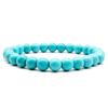 Amazon venta caliente pulsera de cuentas de cristal morado polvo de piedra ojo de gato de 8 mm damas cuerda elástica cuentas de piedra ágata pulsera al por mayor