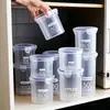 Frasco Hermético de Plástico Transparente para Conservar Frescura Transfronterizo Frasco de Almacenamiento de Alimentos Caja de Almacenamiento de Granos para Cocina con Tapa Frasco de Almacenamiento