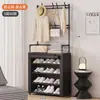 Zapatero Multicapa Doméstico de Pie Integrado Zapatero y Sombrerero Dormitorio Sala de Estar Estante para Bolsos Puerta Estante de Almacenamiento a Prueba de Polvo