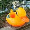 Flotador para Niños de 6 a 10 Años Dibujo Animado Barco de Pato Amarillo Flotador Nuevo Estilo Flotador Espesado para Niños con Asa
