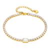 Europa y Estados Unidos joyería transfronteriza al por mayor moda simple diamante pulsera cuadrada personalidad temperamento Joker pulsera de acero inoxidable mujeres