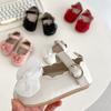 Zapatos de Bebé Niña Estilo Verano 2026 de Seersucker con Lazo, Versátiles, Transpirables, Antideslizantes, Resistentes al Desgaste, Zapatos de Suela Suave para Todas las Estaciones