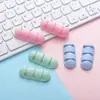 Organizador de Cabos de Dados para Mesa Desenho Animado Fivela de Silicone Suporte Autoadesivo para Cabos Clipe de Fivela para Cabo de Carregamento Enrolador de Cabos Hub