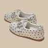 Sapatos Forrest Gump Femininos Sapatos de Bolinhas com Borboletas e Strass 2026 Primavera Novos Retro Versáteis Confortáveis Sapatos de Solado Macio Superfície Macia