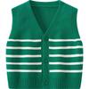 Ropa de punto a rayas de moda para bebés y niños, nueva, moderna, genial, prendas de punto para niños, tops versátiles, ropa abrigadora, Categoría a