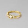 Anillo de plata de ley S925 Nalan con diseño de estrella de diamantes, estilo fresco y dulce, R02248