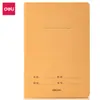 Cuaderno cosido de papel kraft Deli A5 para estudiantes de primaria Cuaderno de materias para tarea Idioma, Matemáticas, Idioma extranjero, Pinyin, Composición, Aritmética, Corrección de errores