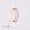 Pulseira Meio-tubo de Ágata Musgosa Calcedônia Antiga Pulseira Tecida à Mão DIY Acessórios de Ágata Cinza Semi-acabados