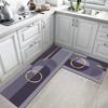 Tapete de Cocina Viento Simple Absorbente de Aceite Tapete de Piso de Barro Diatómico Hogar Separación Seco y Húmedo Tapete de Piso de Dos Piezas Se Puede Cortar