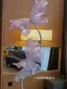 Decoração de Atmosfera para Quarto de Casamento Roxo, Nova Decoração de Cortina para Sala de Estar e Quarto de Casa Nova de Casamento, Guirlanda Longa com Caractere de Felicidade Dupla e Borboletas para Casamento