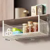 Estante de Almacenamiento para Cocina, Estante Colgante Debajo del Gabinete, Gabinete Colgante para Dormitorio, Cesta Colgante de Almacenamiento por Capas, Cesta Colgante Extraíble, Estante de Almacenamiento para Gabinete