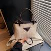 Bolsas de Paja Populares para Playa de Verano de Este Año para Mujer 2025 Nuevo Estilo Simple y de Moda Bolso Cruzado Versátil Bolso Cubo de Hombro