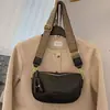 Dy Venda Quente Bolsa de Grande Capacidade Feminina Textura de Alto Padrão Tendência Simples Casual Bolsa de Ombro Axila Alça Larga Bolsa Transversal