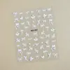Ins vento líquido vermelho cristal diamante série prego adesivos atacado 5D tridimensional relevo pequeno padrão prego adesivos com broca
