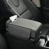 Reposabrazos universal para coche, alfombrilla elevada de cuero romboidal, ensanchada y gruesa, con espuma viscoelástica para el control central.