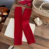 Pierneras de algodón grueso cálido de otoño e invierno para mujer, calcetines largos adelgazantes lulu blancos para yoga