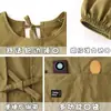 Delantal de Bata Moderno Repelente al Agua Cocina Hogar Manga Larga Adulto Antiincrustante y Resistente a Manchas Ropa de Trabajo para Catering con Estampado
