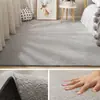 Alfombra de Cachemira Sintética Linda Cobertura Total Esterilla de Piso Tatami Alfombra de Mesita de Noche para Dormitorio Uso en el Hogar Engrosada Súper Suave Alfombra para Mesa de Centro de Sala de Estar
