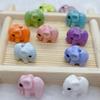 Contas de cerâmica de elefante pequeno Contas de elefante para DIY Contas soltas Pulseira Colar Tecido à mão Acessórios de joias Yiwu