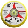 Disco de lijado neumático de 6 pulgadas (150 mm) Disco de pulido neumático de gancho y bucle Disco de lijado y pulido de gancho y bucle de PU Papel de lija flockeado Almohadilla de succión