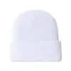 Venta Directa de Fábrica Gorro de Lana Tejido de Color Sólido con Parte Superior Redonda, Gorro Cálido Unisex para Otoño e Invierno, Gorro de Moda para Cubrir la Cabeza al Aire Libre
