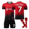 2526 Edición Especial Liverpool Patrón de Dragón Rojo No. 11 Camiseta de Salah No. 4 Van Dijk No. Camiseta de Fútbol 20 Jota