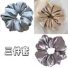 Diadema de satén scrunchie extragrande de moda 2025 para mujer que no tira del pelo