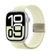 Adequado para Pulseira Apple Watch Applewatch7/8/9 Malha Elástica de Nylon Fivela Magnética Pulseira Iwatchs10