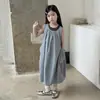 Artículo en LiquidaciónProtección Solar UPF 100+ Vestido Liso para Niña, Cómodo, Elástico, de Secado Rápido, Vestido de Tirantes Sencillo