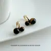 Pendientes Vintage Maillard de ojo de tigre grande y pequeño, cuentas redondas, lujo ligero, simples, únicos, elegantes y exquisitos
