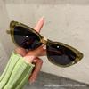 Gafas de sol de protección solar transfronterizas de Europa y Estados Unidos 2023 nuevo pequeño libro rojo tiembla gafas de sol de ojo de gato en vivo sombrilla una generación de cabello