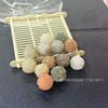 Accesorios de joyería tallados en jade blanco Bodhi, cuentas dispersas de Bodhi de gato de la suerte horneadas en carbono, accesorios de pulsera DIY, material de lote disperso