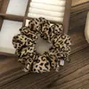 Scrunchie de Tecido Estampado de Leopardo Retrô Coreano 2025 Novo Estilo Prendedor de Rabo de Cavalo Acessório de Cabelo para Mulheres
