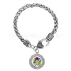 Aliexpress Más Vendido Colgante de Aleación Delta Sigma Theta Sigma Equipo Pulsera Retorcida Bsk