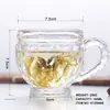 Copo de Vidro INS Estilo Coreano com Bolinhas Listras Acompanhamento de Diamante para Cerimônia com Suco de Frutas à Mão Whiskey Café