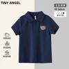 Camisas Polo Transfronteiriças Europeias e Americanas para Meninos, Camisetas de Manga Curta com Urso de Desenho Animado, Tops para Meninos, Roupas de Verão Infantis de Tamanho Médio e Grande, Uniformes Escolares