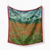 Decoración universal de las Cuatro Estaciones Pintura al óleo de Van Gogh campo Jardín Bufanda cuadrada pequeña de twill para mujer bufanda pequeña bufanda de seda en stock bufanda