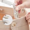 Percha multifuncional para pantalones a prueba de viento, giratoria, portátil, tendedero cruzado, percha para pantalones, estante para pantalones, pinza para pantalones, pinza para calcetines