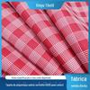 Venda quente vermelho xadrez tecido tapete de piquenique 600D Oxford tecido impresso PVC composto