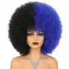 Explosão de cabelo AFRO transfronteiriça Peruca de cabeça Afro Africana Cor de performance Fãs Bola Engraçado Engraçado Vestido