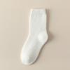 Meias Femininas Outono e Inverno Cor Sólida Algodão Meia-calça Meia de Toalha Absorvente de Suor Respirável Espessada Quente Feminina Meias Simples de Terry