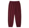 Calça Jogger Lisa Solta Outono/Inverno 2025 para Jovens Calça de Moletom Casual Engrossada para Meninos Calça Esportiva Infantil