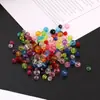 6mm Acrílico Transparente Multifacetado Contas Soltas Contas de Canto DIY Feito à Mão Pulseira Caseira Colar Joias com Contas Material Acessórios