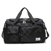 Bolsa de fitness esportiva feminina, bolsa de natação separada para seco e molhado, grande capacidade, bolsa de viagem portátil para curta distância, bolsa de armazenamento de bagagem de viagem