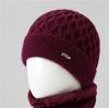 Sombrero de invierno para ancianos, sombrero de lana para abuela con protección cálida para las orejas, sombrero de punto para anciana con forro polar, sombrero frío para madre