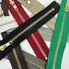 No. 5 Cremallera de Metal, Cremallera con Cabeza Automática de Extremo Cerrado de Latón para Bolsas, Bolsillos, Bolsos de Cuero, Chaquetas, Ropa y Equipaje