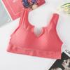 Sujetador Push-Up para Yoga con Almohadillas Integradas, Top Camisola para Mujer, Bralette de Cobertura Total